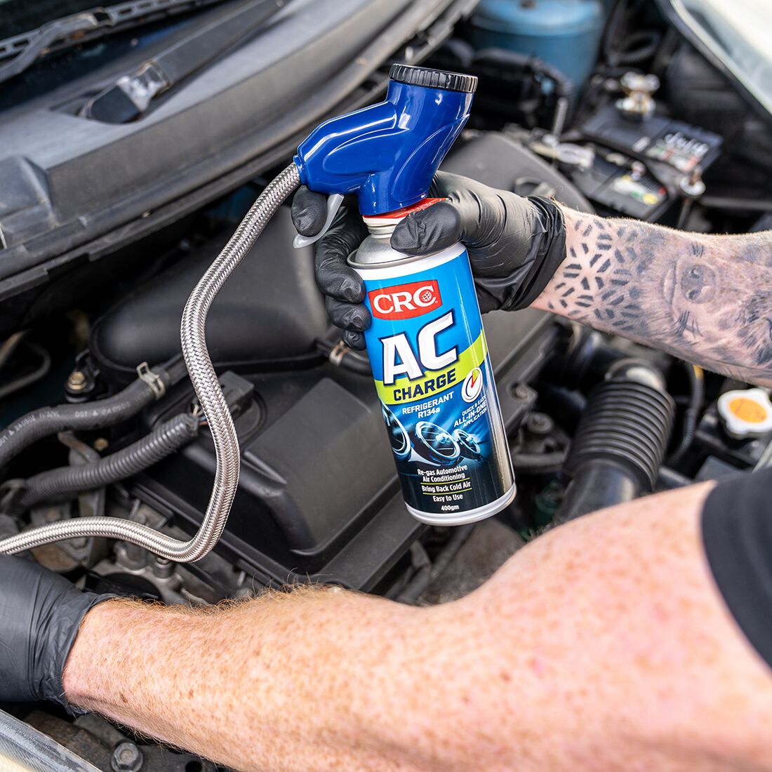CRC AC Charge Refrigerant R134a Air Conditioner Refill - 400g, , scanz_hi-res