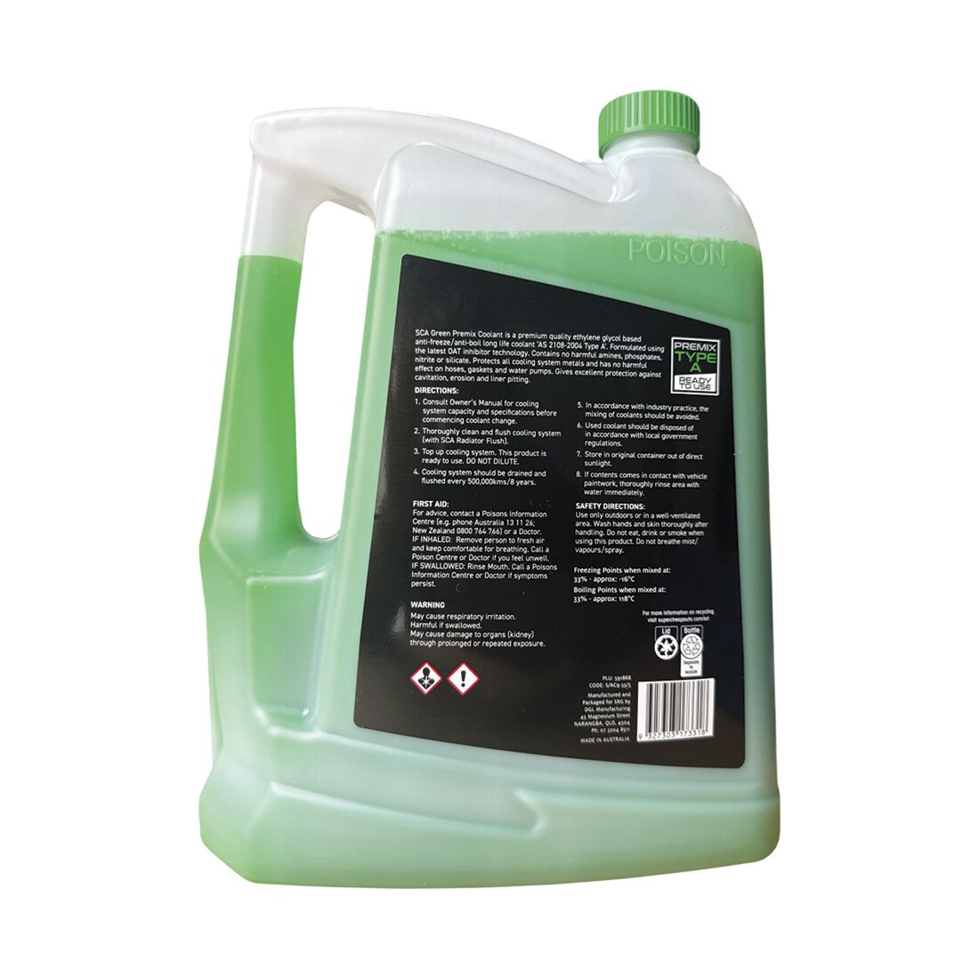 SCA Green Long Life Coolant Premix - 5 Litres, , scanz_hi-res