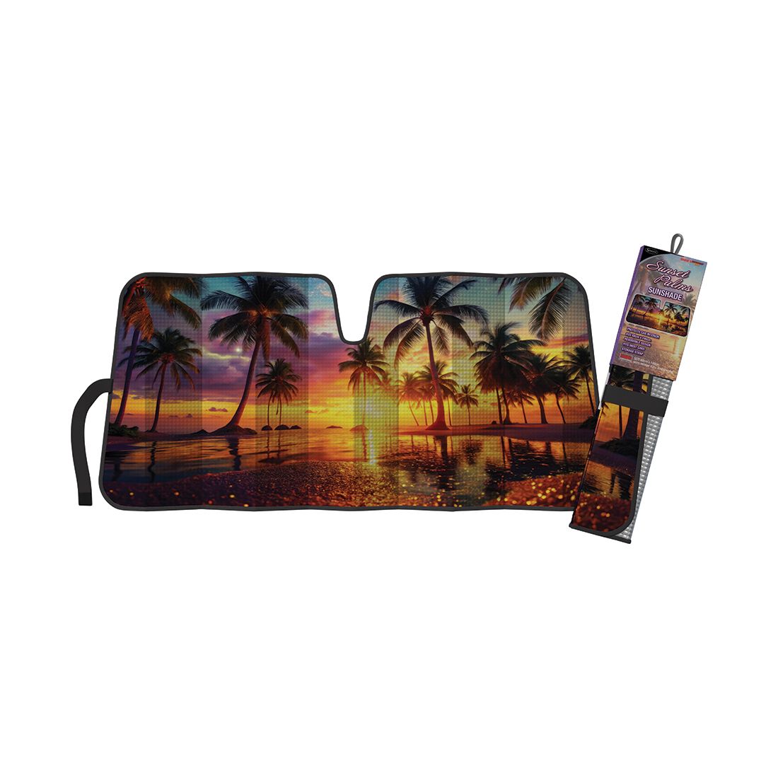 Sunset Palms Sunshade Accordion Front, , scanz_hi-res
