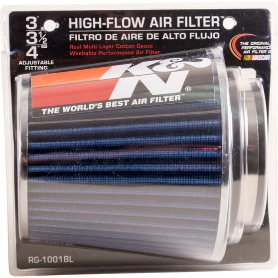 K&N Pod Air Filter Blue, KN RG1001BL Supercheap Auto New Zealand