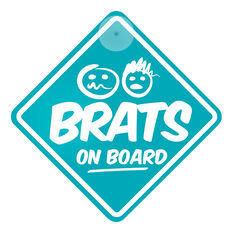 SIC Signs Brats on Board Car Sign, , scanz_hi-res