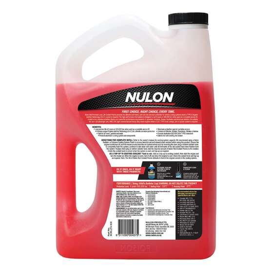 Nulon Red Anti-Freeze / Anti-Boil Coolant Premix - 6 Litres, , scanz_hi-res