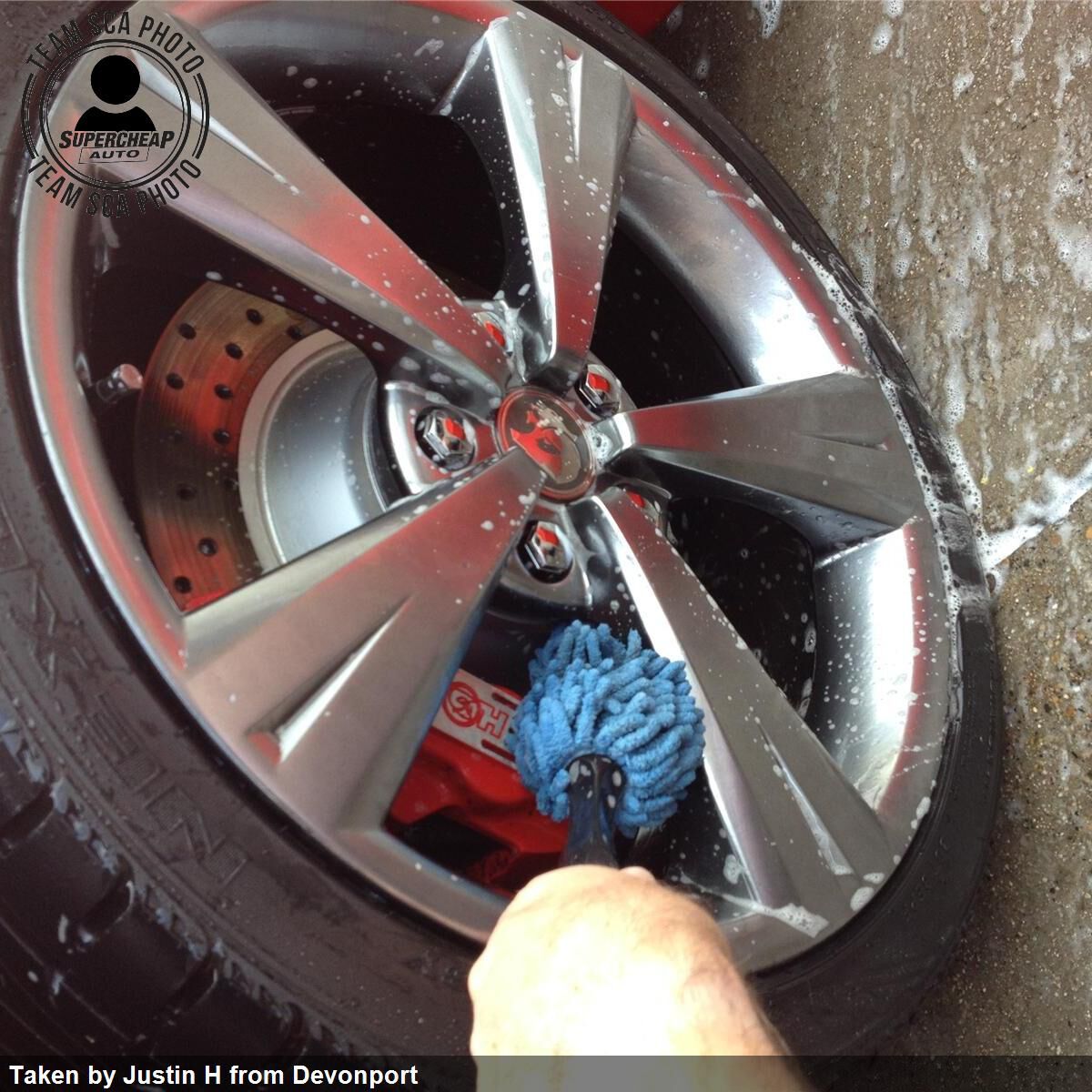 SCA Microfibre Noodle Brush Blue, , scanz_hi-res