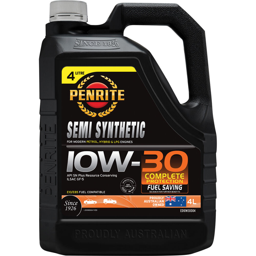 Penrite Semi Synthetic Engine Oil 10W30 4 Litre Supercheap Auto New