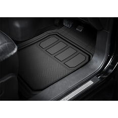 Armor All Deep Dish Car Floor Mats - Rubber , Black Set of 3, , scanz_hi-res
