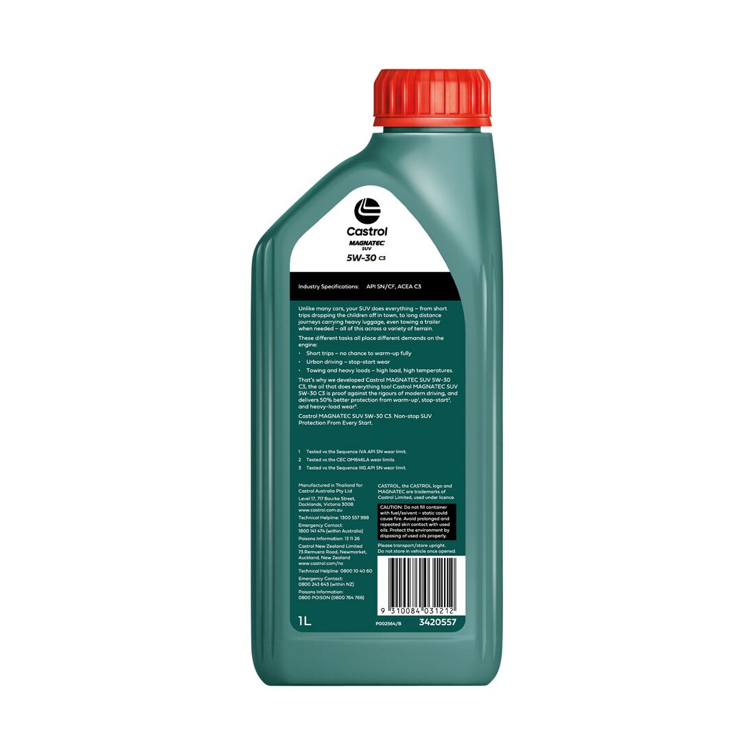 Castrol MAGNATEC SUV C3 Engine Oil, 5W-30, 1 Litre, , scanz_hi-res