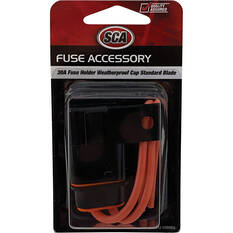 SCA Automotive Fuse Holder - Standard Blade 30 Amp  w/ Waterproof Cap, , scanz_hi-res