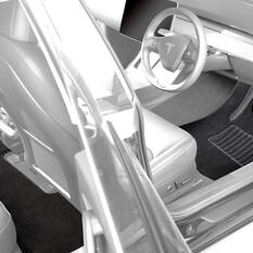 Carpet Floor Mats - Black Front and Rear Tesla Model 3 2019-23, , scanz_hi-res