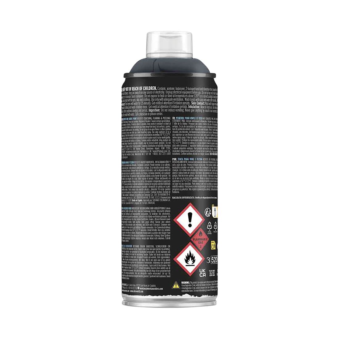 MTN PRO Vinyl & Fabric Paint Charcoal 400ml Spray Paint, , scanz_hi-res