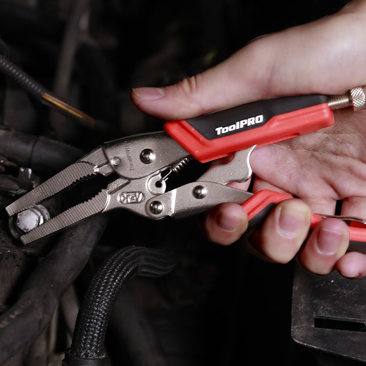 ToolPRO Locking Pliers Long Nose 160mm, , scanz_hi-res