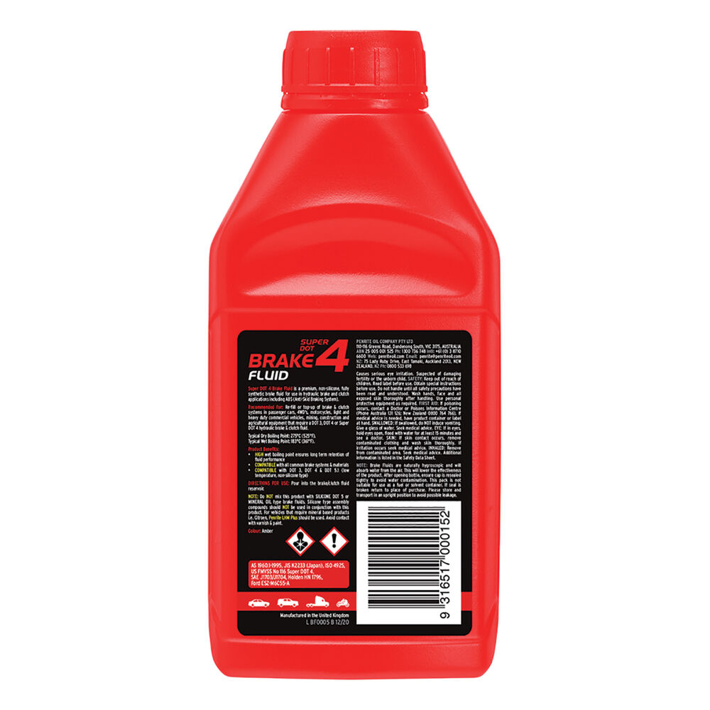 Penrite Brake Fluid Super DOT4 500mL Supercheap Auto New Zealand