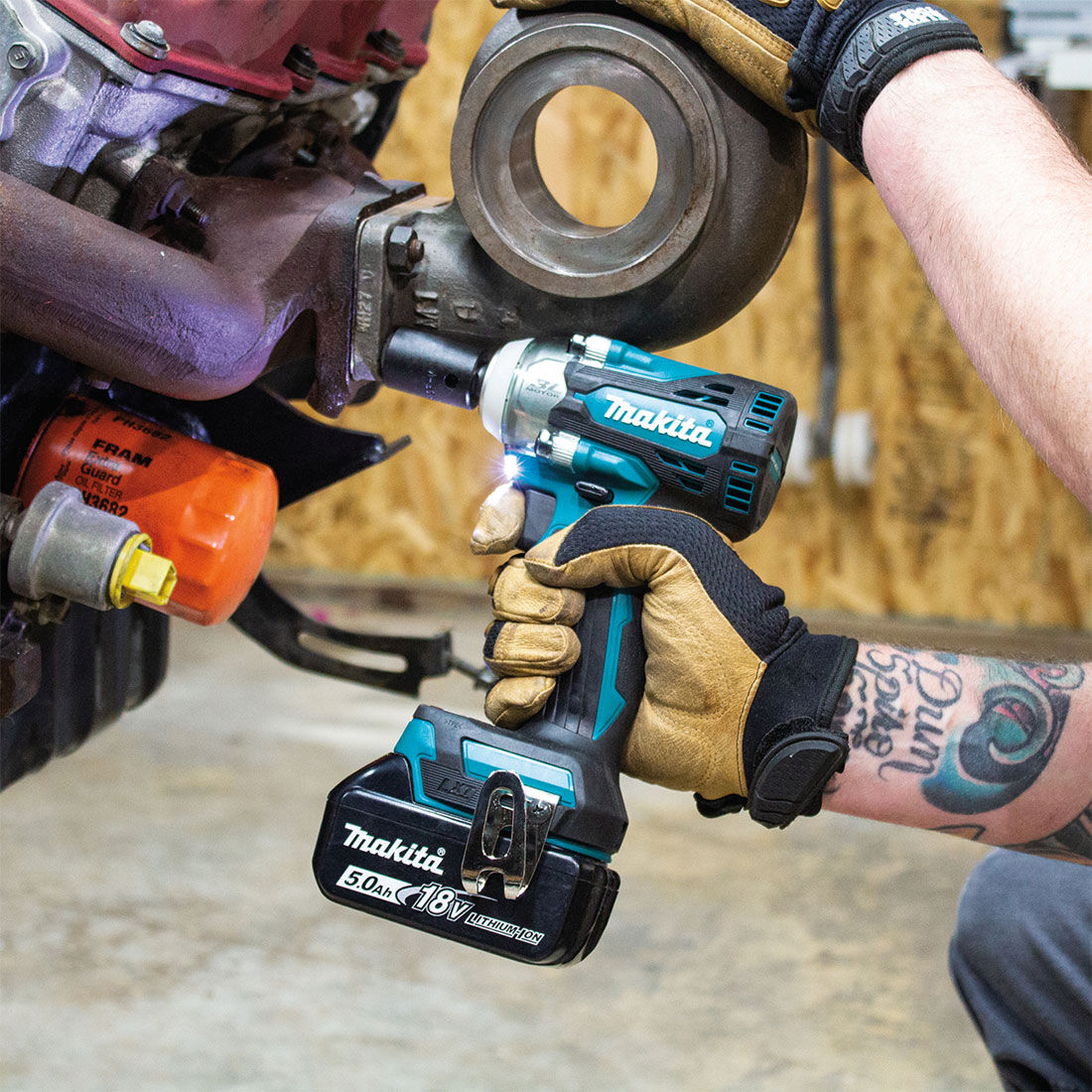 Makita 18V Brushless 1/2" Impact Wrench Skin DTW300Z, , scanz_hi-res