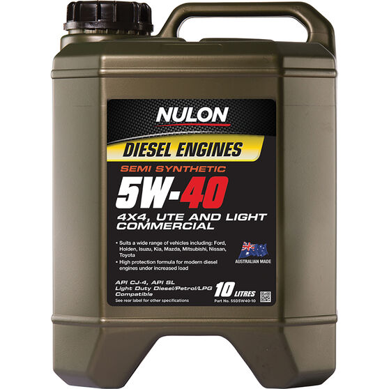 Nulon Semi Synthetic Diesel Engine Oil - 5W-40 10 Litre, , scanz_hi-res