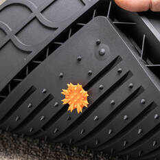 Armor All Deep Dish Rubber Car Floor Mats - Front & Rear, Black, , scanz_hi-res