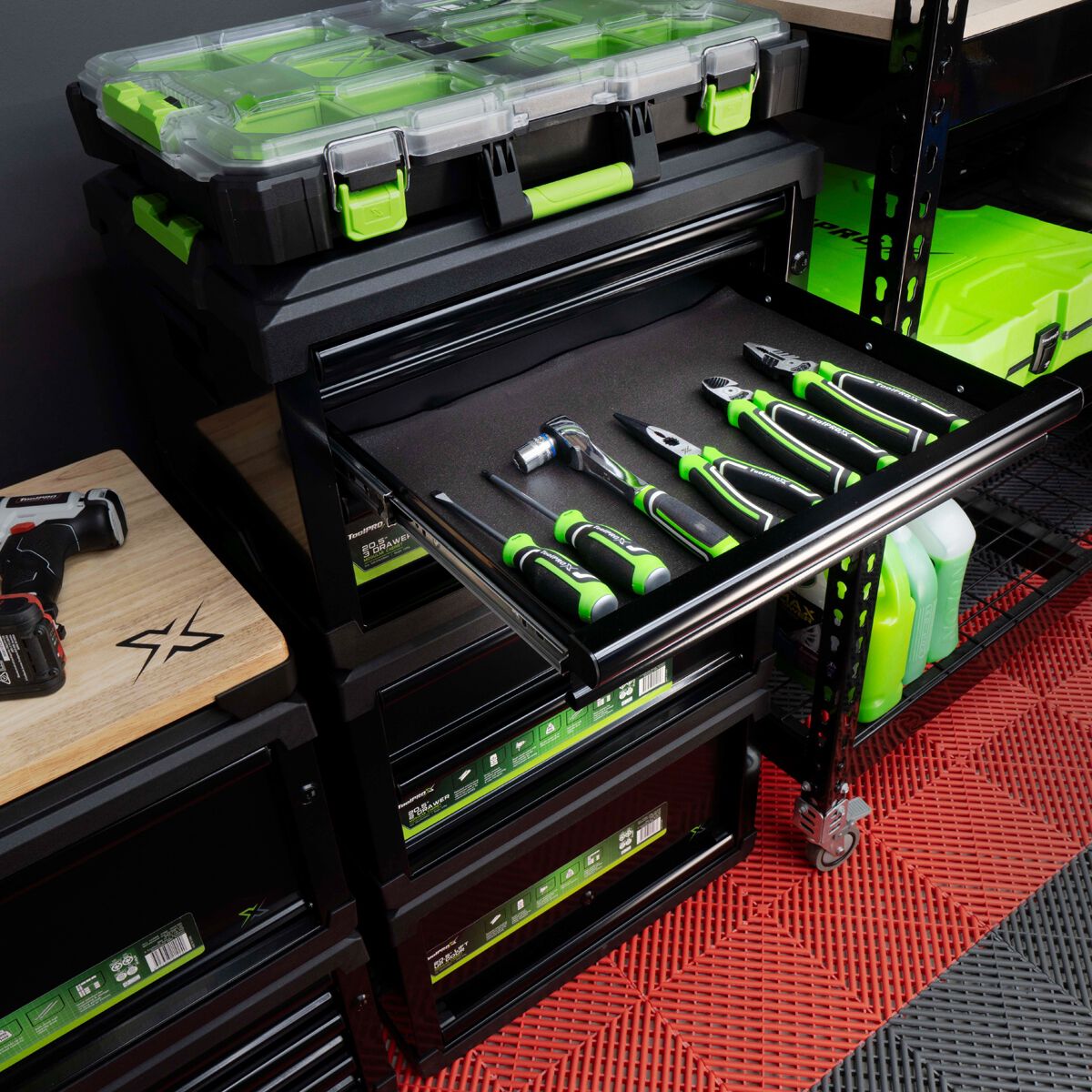 ToolPRO-X Metal Modular Storage System - Large Plastic Organiser, , scanz_hi-res