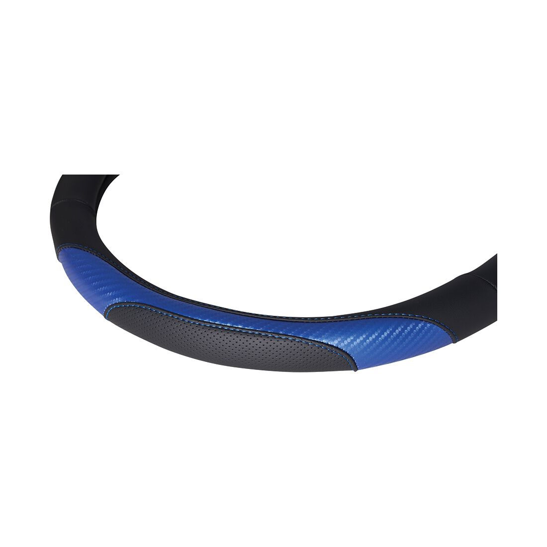 SCA Steering Wheel Cover Sports Leather Look Black & Blue, , scanz_hi-res