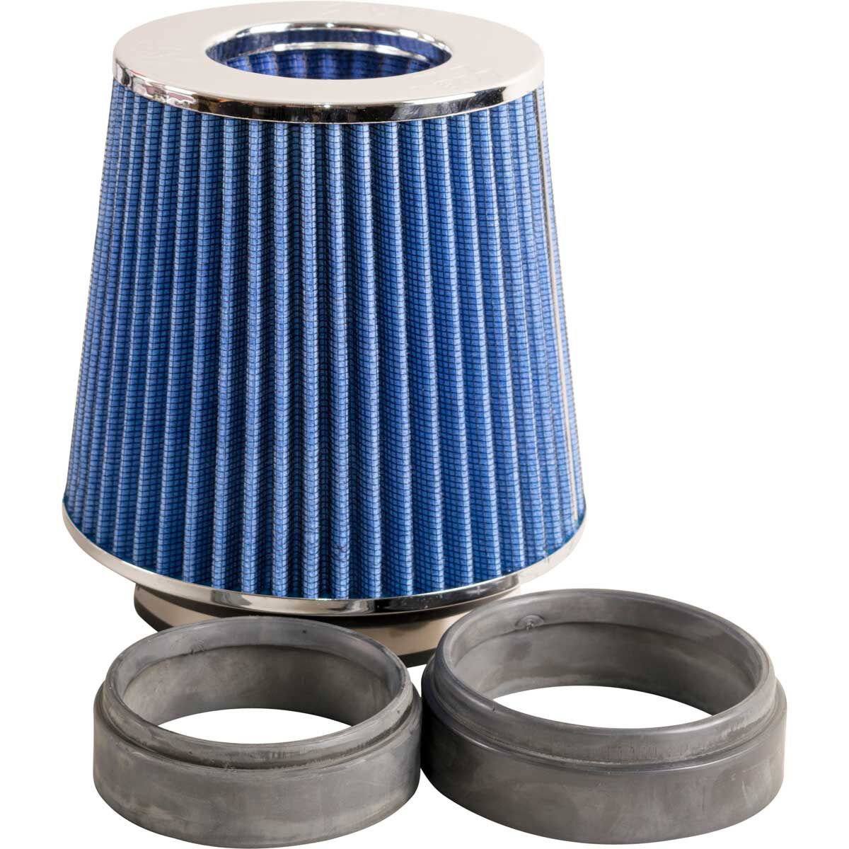 K&N Universal Clamp-On Air Filter - Blue, RG-1001BL, , scanz_hi-res