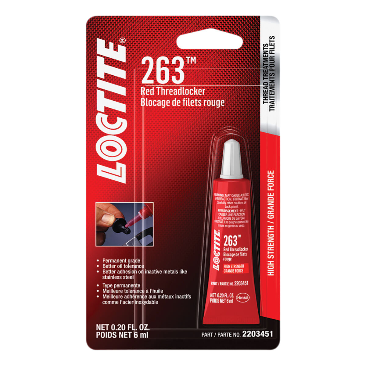 Loctite 263 High Strength Threadlocker 6mL, , scanz_hi-res