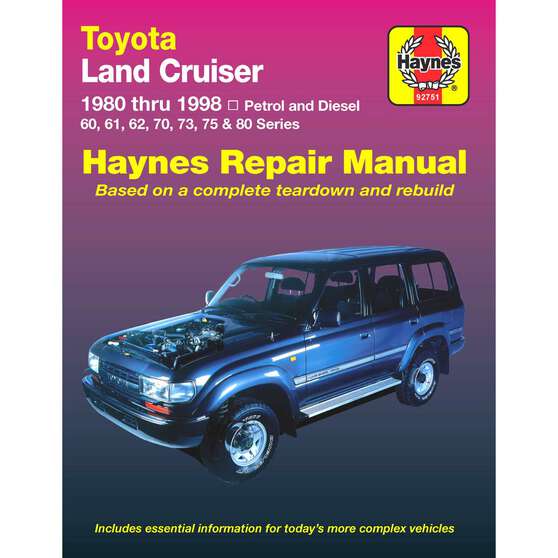 1992 Toyota Land Cruiser Shop Service Repair Manual (Paper) - Bishko / Toyota OEM