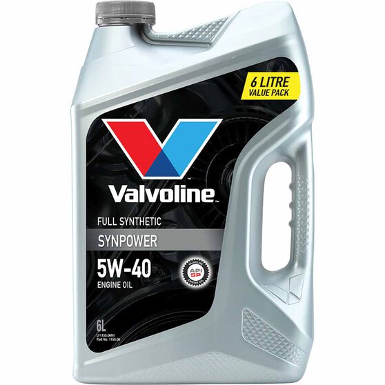 Valvoline Synpower Engine Oil 5W-40 6 Litre, , scanz_hi-res