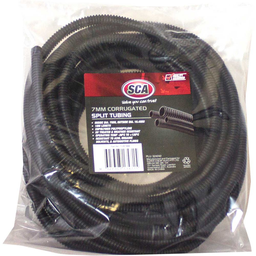SCA 7mm Corrugated Split Tubing 10m Pack Supercheap Auto New Zealand