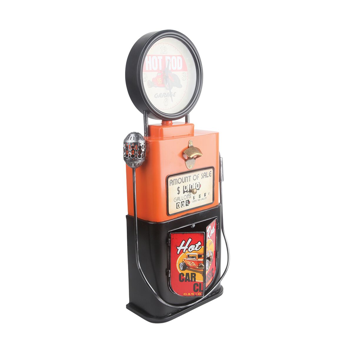 Tin Gas Station Cabinet & Clock, , scanz_hi-res