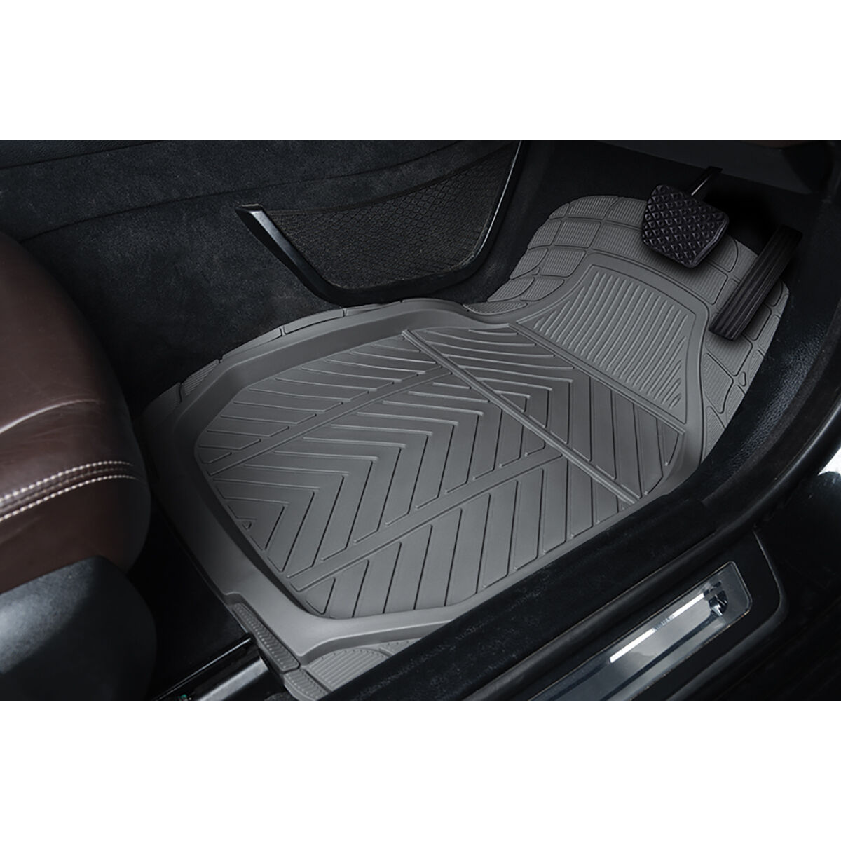 Ridge Ryder Deep Dish TPE Car Floor Mats - Set of 4, Charcoal, , scanz_hi-res
