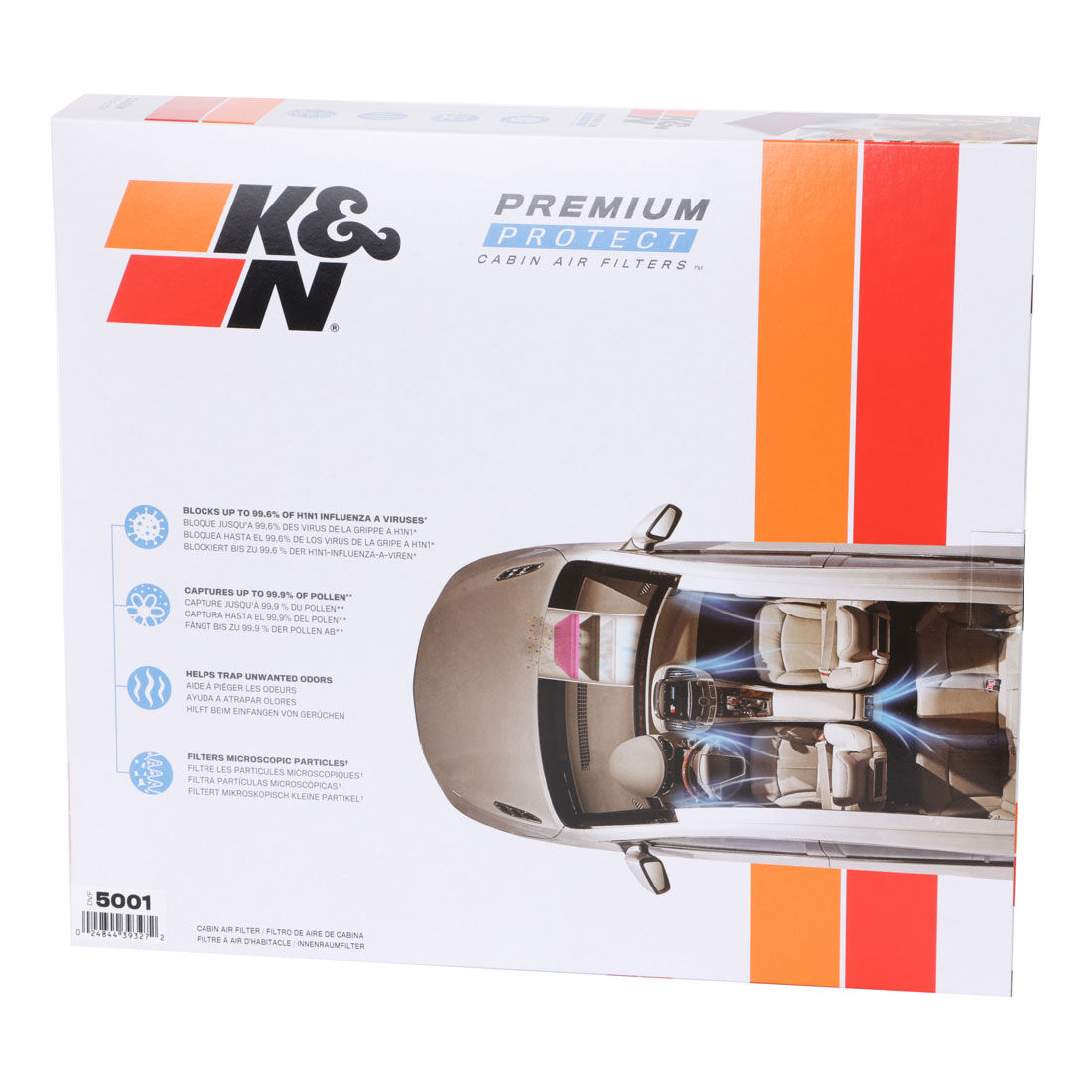 K&N Premium Disposable Cabin Air Filter - DVF5001, , scanz_hi-res