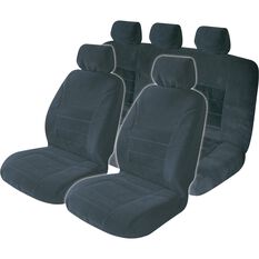 SCA Executive Seat Cover Pack - Black Adjustable Headrests Size 30 and 06H Front and Rear Pack Airbag Compatible, , scanz_hi-res