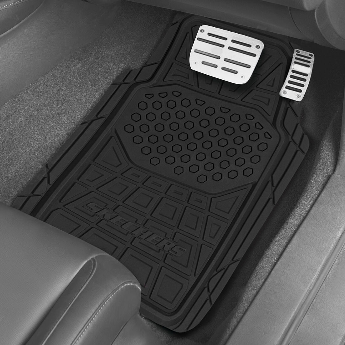 Skechers Goga Mat Floor Mats Black Set of 4, , scanz_hi-res