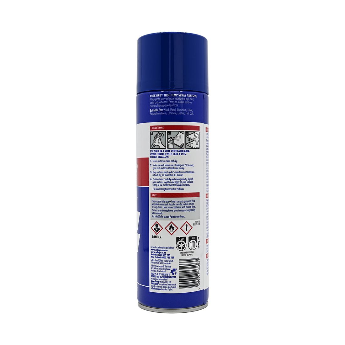 Selleys Kwik Grip High Strength Spray 350g, , scanz_hi-res
