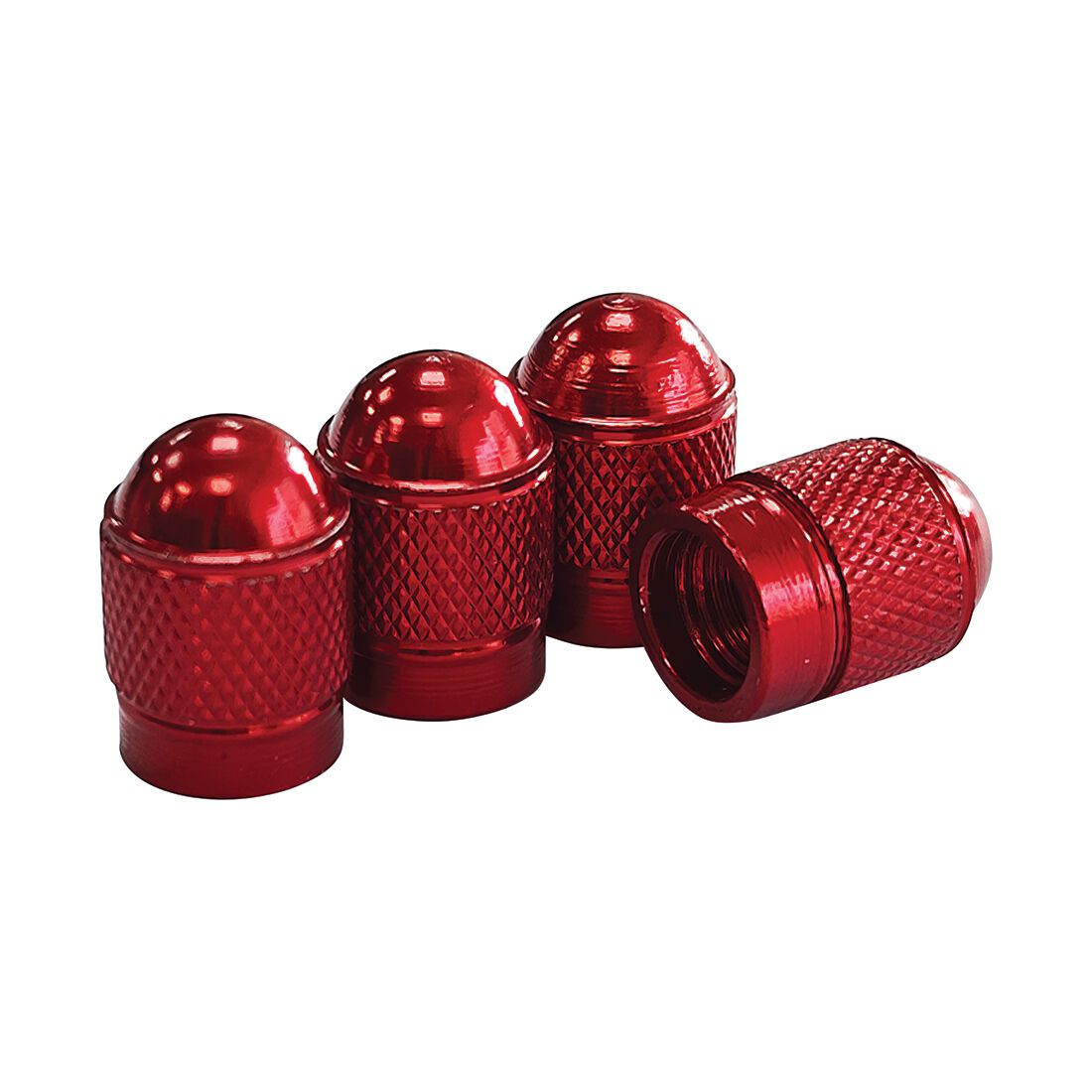 SCA Anodised Valve Caps 4 Pack Red, , scanz_hi-res