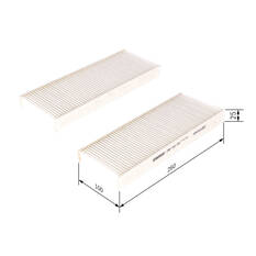 Bosch Standard Particle Cabin Air Filter - M 2194, , scanz_hi-res