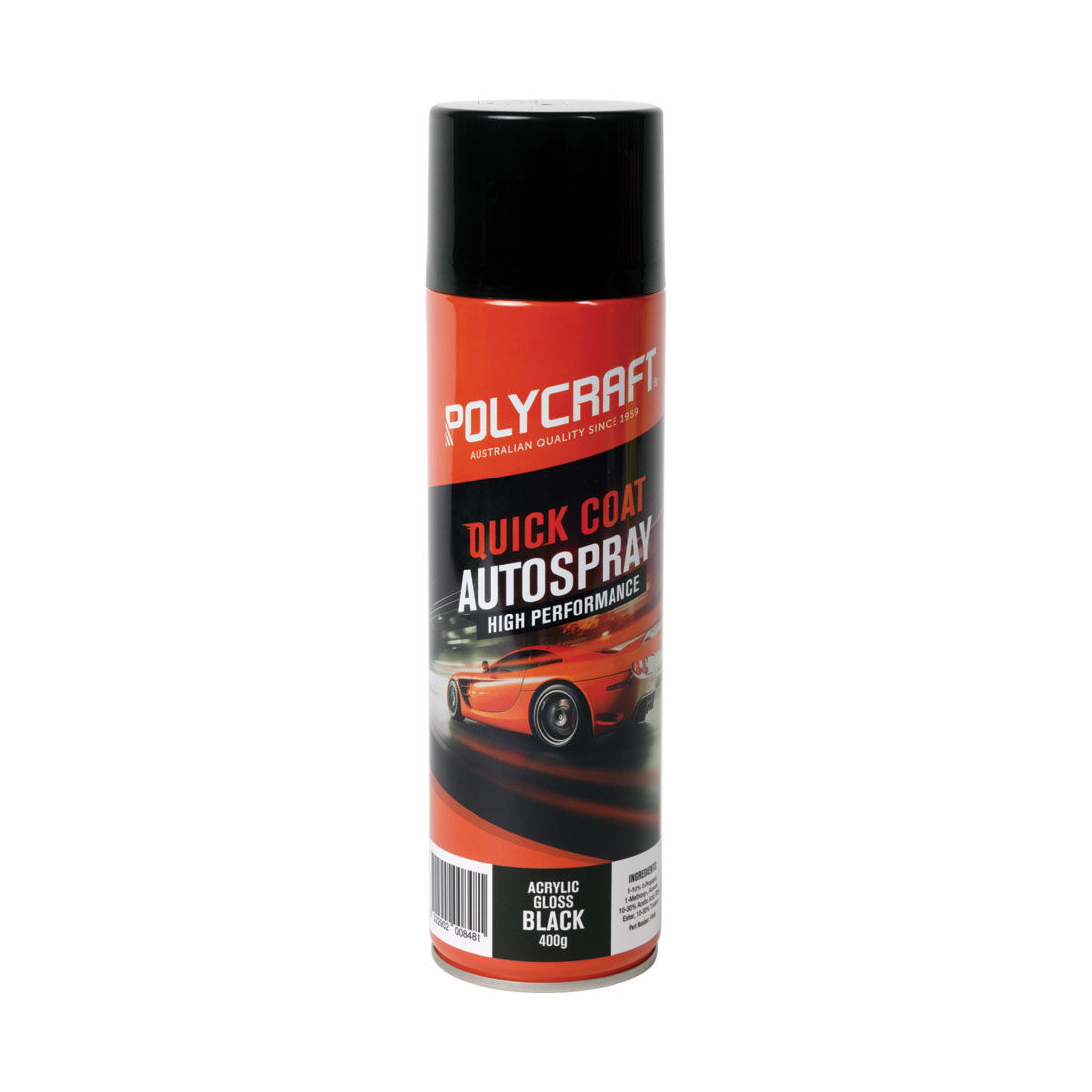 Polycraft Acrylic Gloss Black 400g, , scanz_hi-res