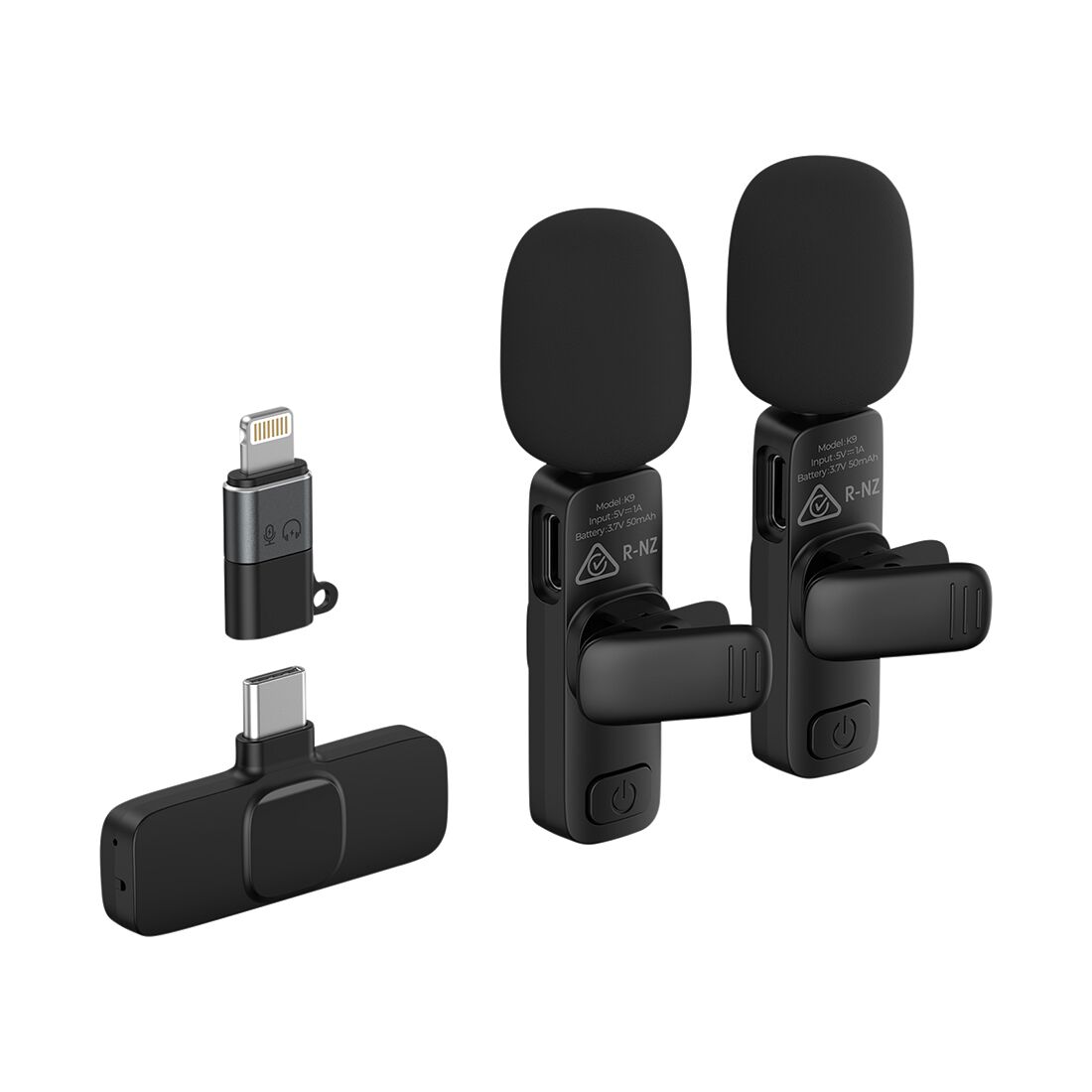 2 Microphone Vlog Set for Android/iOS, , scanz_hi-res