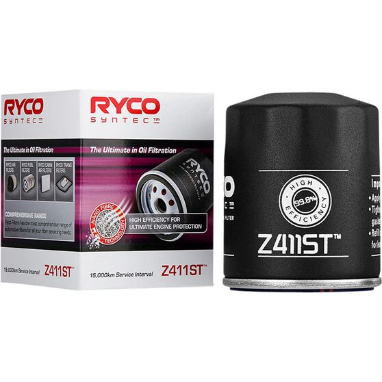 Ryco SynTec Oil Filter - Z411ST (Interchangeable with Z411), , scanz_hi-res