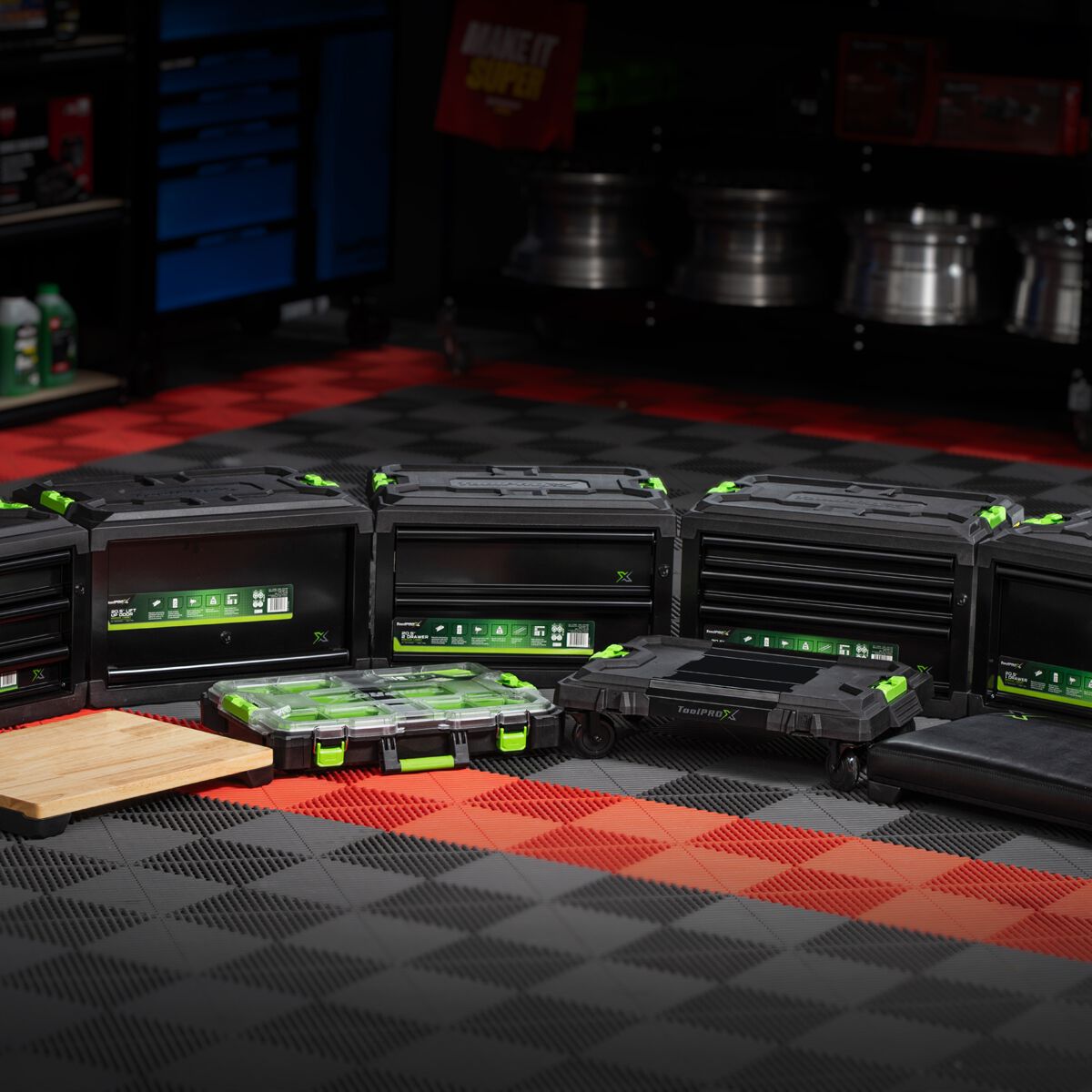 ToolPRO-X Metal Modular Storage System - Timber Workbench Top, , scanz_hi-res