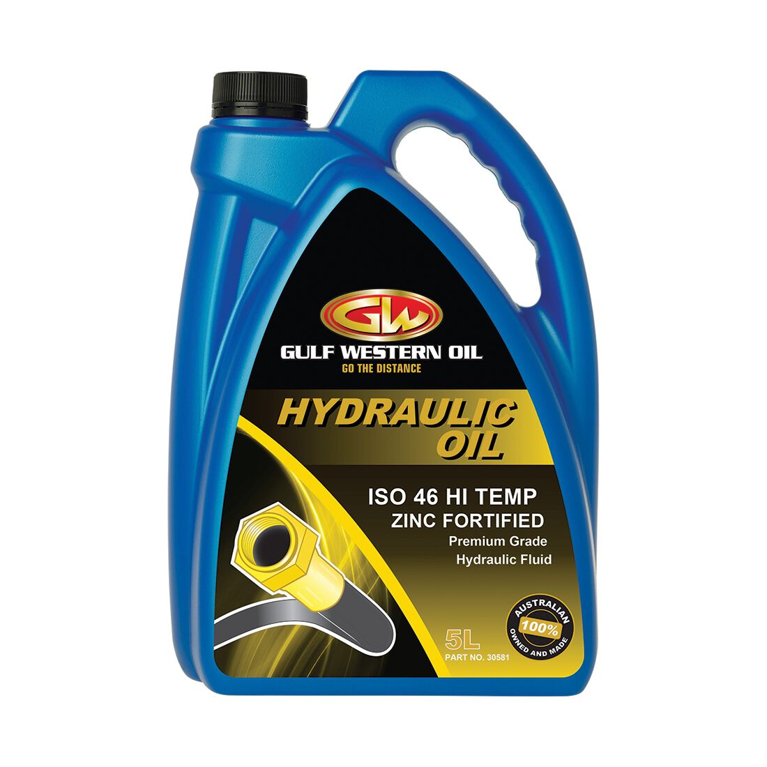 Gulf Western Superdraulic Hydraulic Oil - ISO 46, 5 Litre, , scanz_hi-res