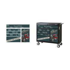 ToolPRO Tool Cabinet Magnet Fascia Set - Old School Hot-Rodder, Suits 41" Cabinet, , scanz_hi-res
