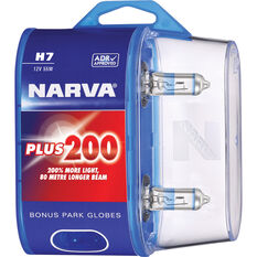 Narva Plus 200 Headlight Globes - H7, 12V 55W, 48396BL2, , scanz_hi-res
