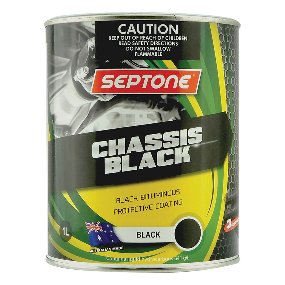 Septone Chassis Paint Black, 1 Litre Supercheap Auto New Zealand