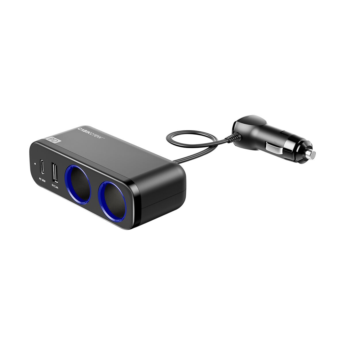 Cabin Crew 12V Dual Socket with USB-A USB-C, , scanz_hi-res