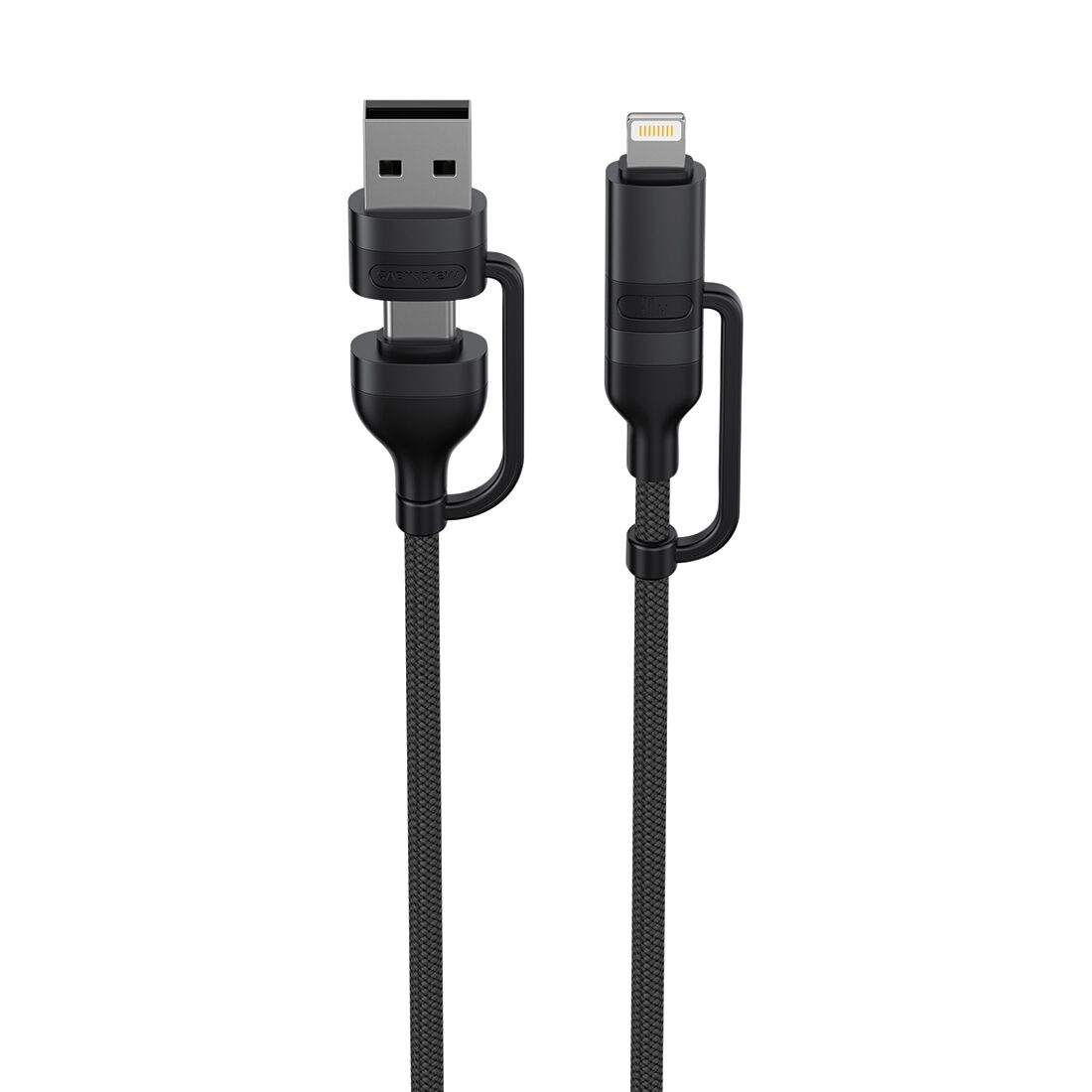 Cabin Crew USB-C/USB-A to USB-C/Lightning Magnetic Cable Black, , scanz_hi-res