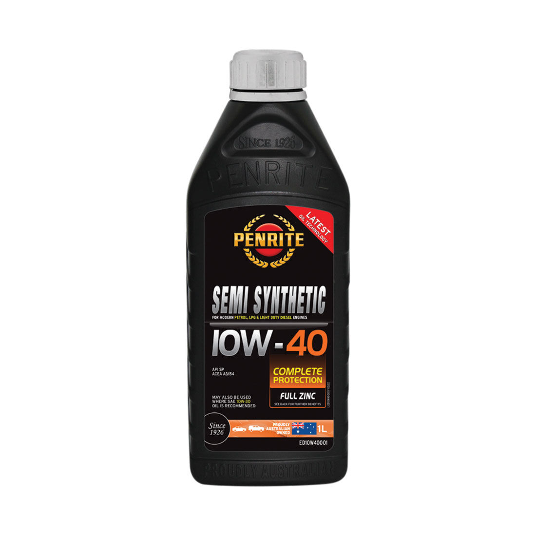 Penrite Semi Synthetic Engine Oil - 10W-40 1 Litre, , scanz_hi-res