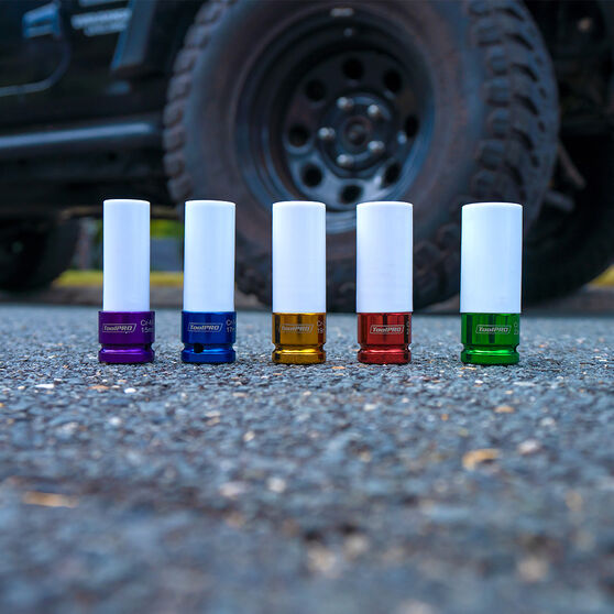 ToolPRO Impact Wheel Nut Socket Set 1/2" Drive Metric 5 Piece