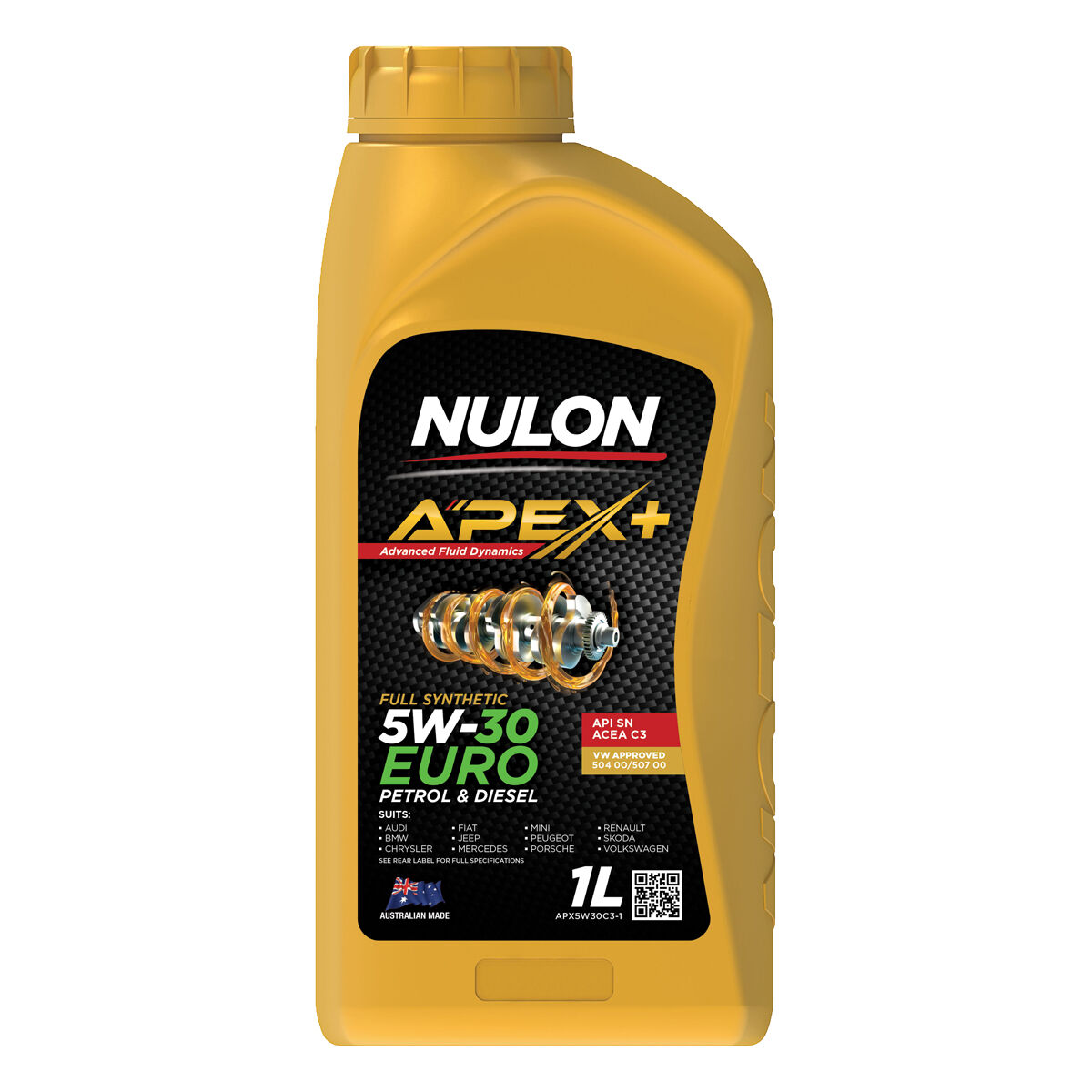 Nulon Apex+ 5W-30 Euro Petrol & Diesel 1 Litre, , scanz_hi-res