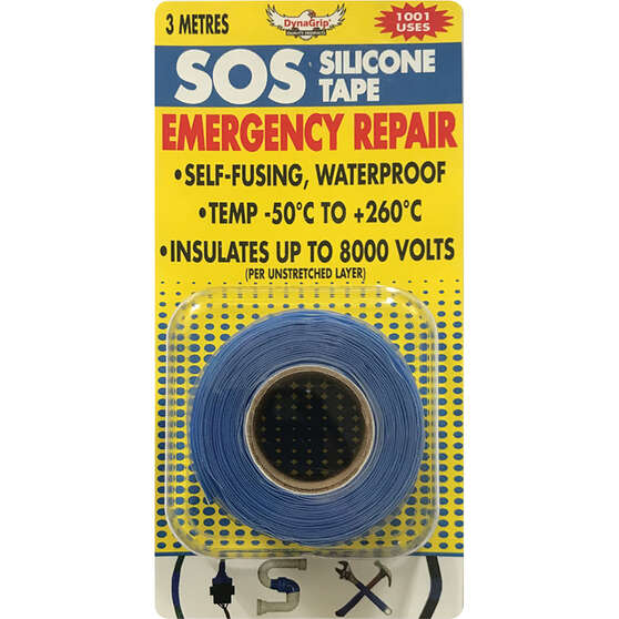 DynaGrip SOS Silicone Tape - Blue, 3m x 25mm, , scanz_hi-res