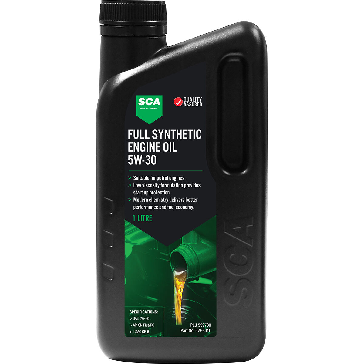 SCA Full Synthetic Engine Oil 5W-30 1 Litre, , scanz_hi-res