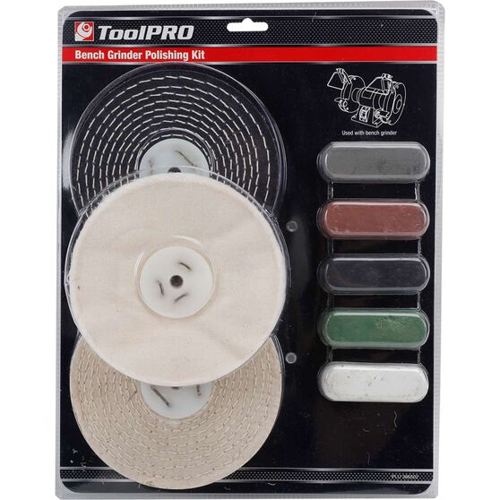 ToolPRO Bench Grinder Polishing Kit 8 Piece, , scanz_hi-res