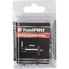 ToolPRO Rivets - 4 x 9.5mm, 100 Piece, , scanz_hi-res